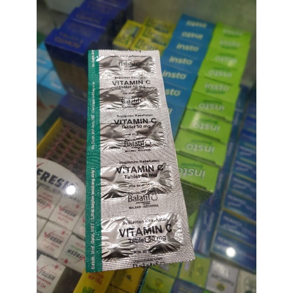 Vitamin C 50mg / Vitamin Daya Tahan Tubuh