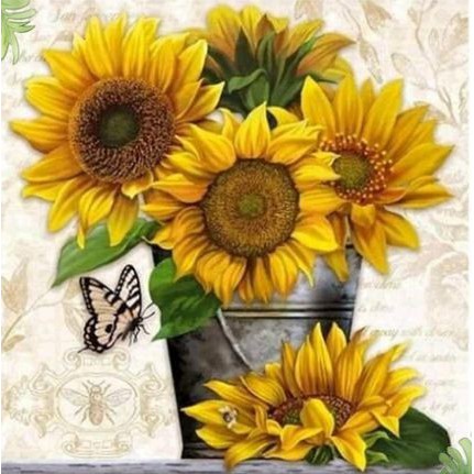 DIY Full Drill Diamond Painting - 5D Sunflower Stitch Kit #01