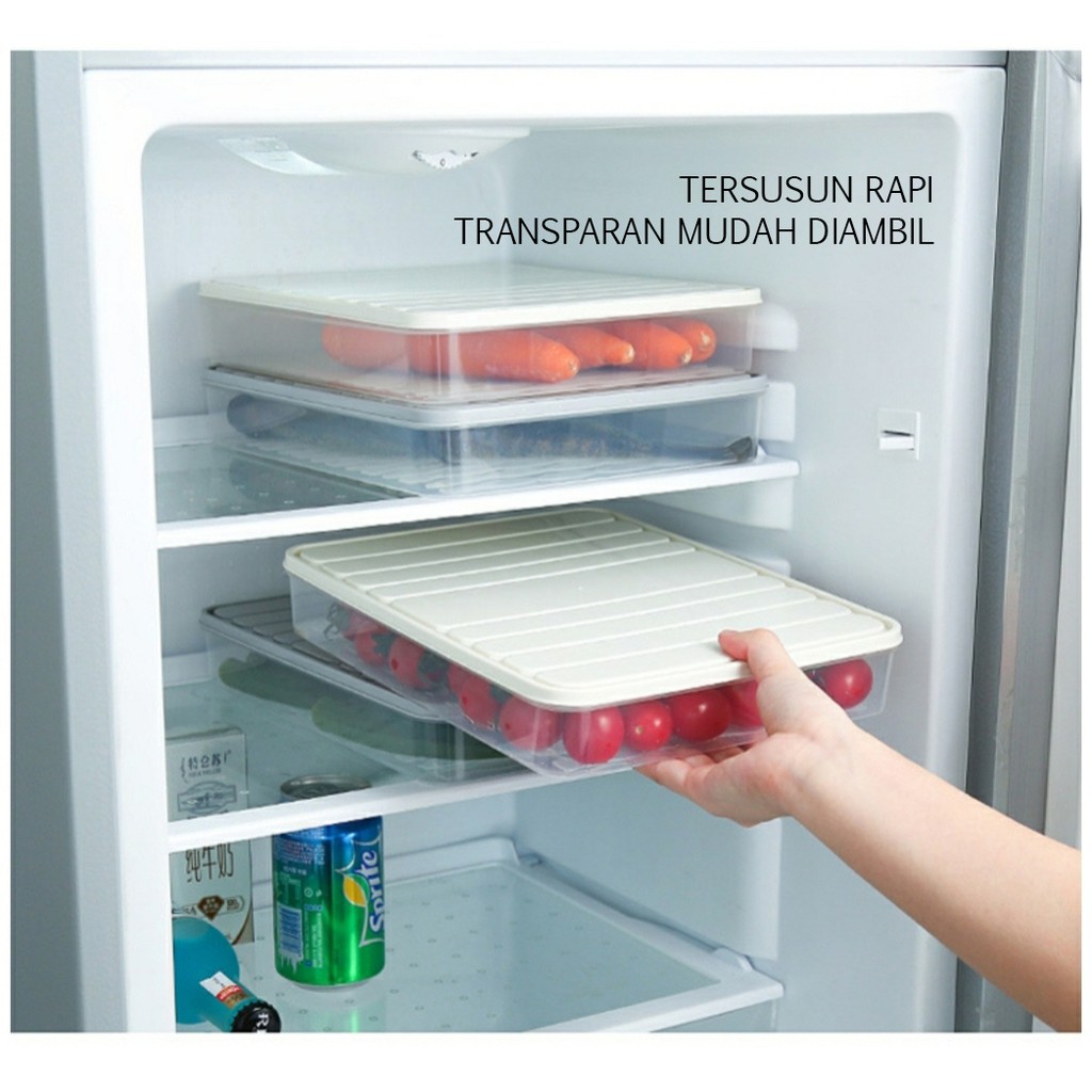 KA 05 Kontainer Box Kotak Penyimpanan Makanan Kulkas Transparan Serbaguna