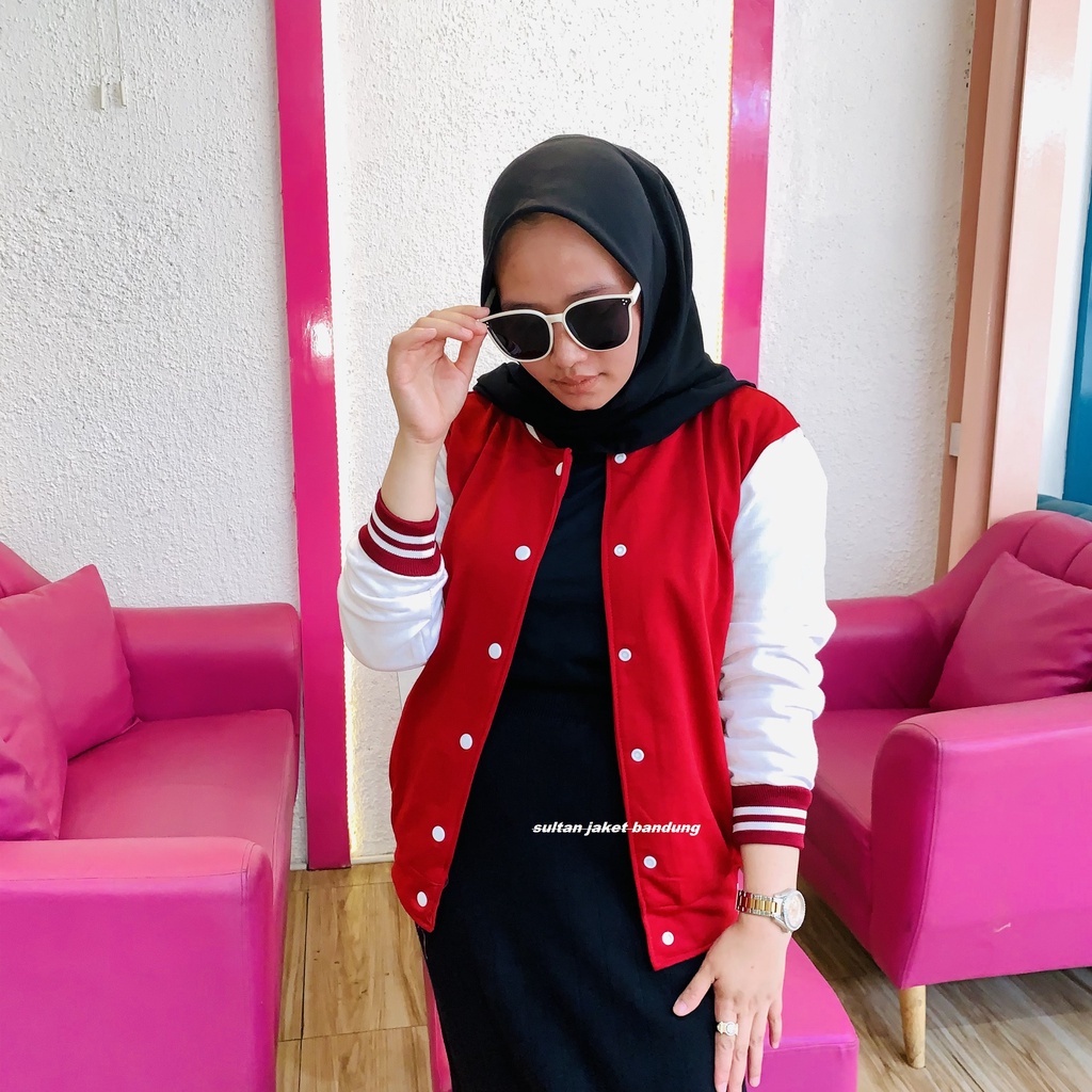 Jaket Varsity Basic II jaket Baseball Polos II College Jacket II Jaket Sweater Varsity Milea