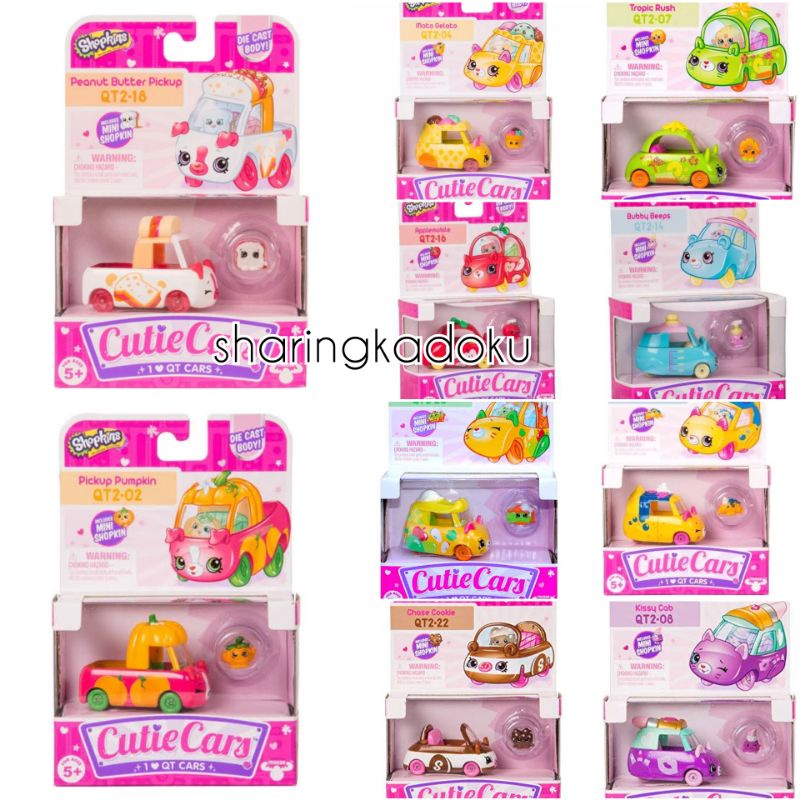 Shopkins Cutie Cars Single Mobil Shopkins Mainan Anak