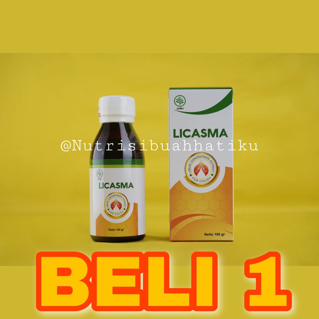 LICASMA MADU HERBAL Obat ASMA | Sesak Nafas, TBC, Batuk Beradahak dan Paru Paru-BELI 1