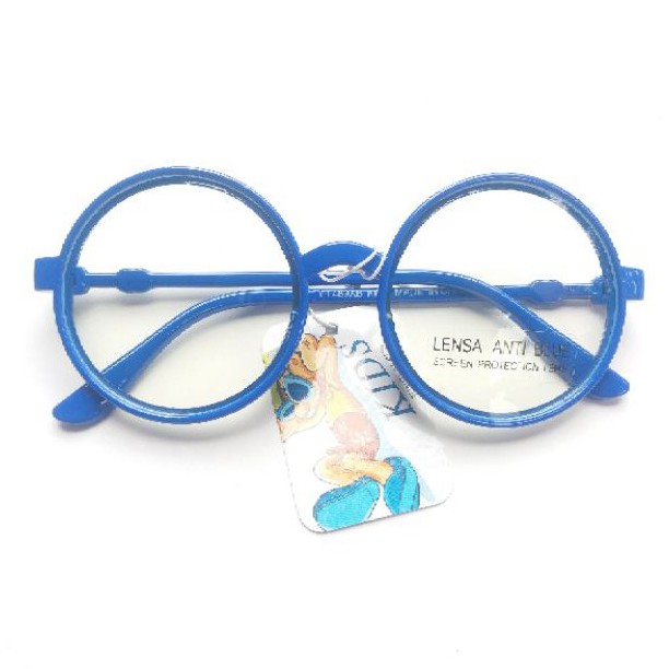 Kacamata Anak Bulat AntiBlue | YT489AB-Biru