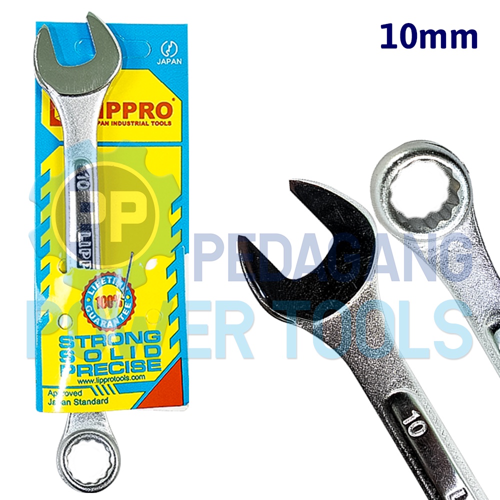 LIPPRO KUNCI RING PAS 10 MM COMBINATION SPANNER WRENCH RINGPAS 10MM