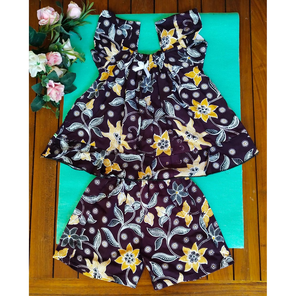 Setelan Baju Tidur Anak Babydoll Bahan Katun Adem Murah Usia 1 3 Tahun Shopee Indonesia