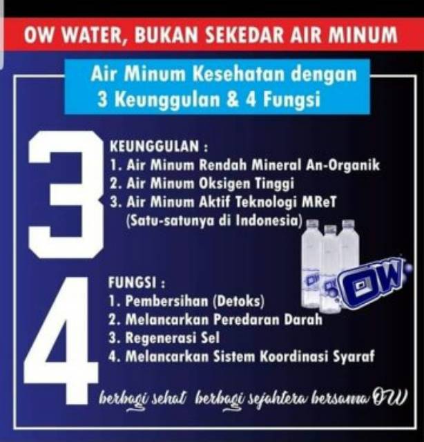 Air Minum Kesehatan AIR berOksigen OW WATER