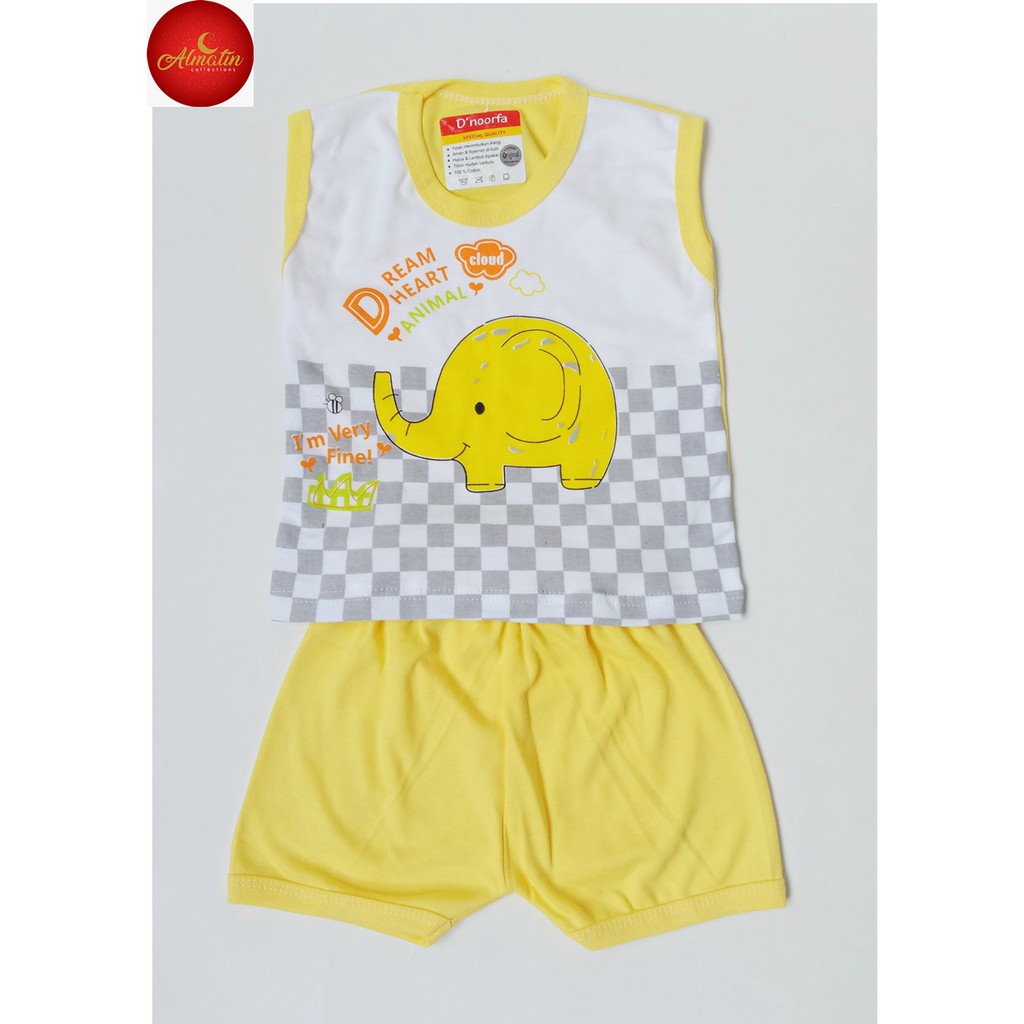 Kaos Kutung Anak / Kaos Singlet Anak Dapat 3 stel / Setelan Baju Bayi Murah Lengan Kutung 3 Stel