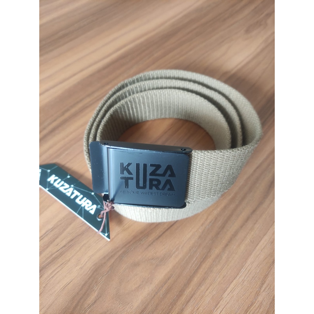 Ikat Pinggang Sabuk Gesper Pria Cowok Belt Canvas Distro Kuzatura NC KMT 171 170 Original