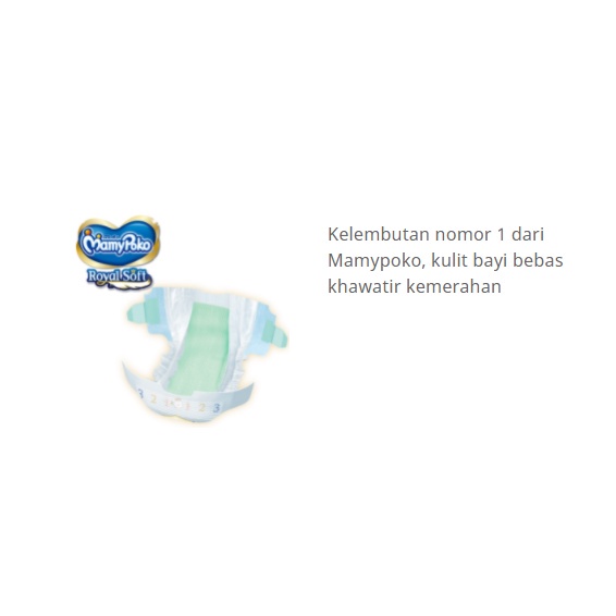 Mamypoko tape royal soft extra soft Popok Bayi mamy poko perekat royal soft size S M L XL XXL NB