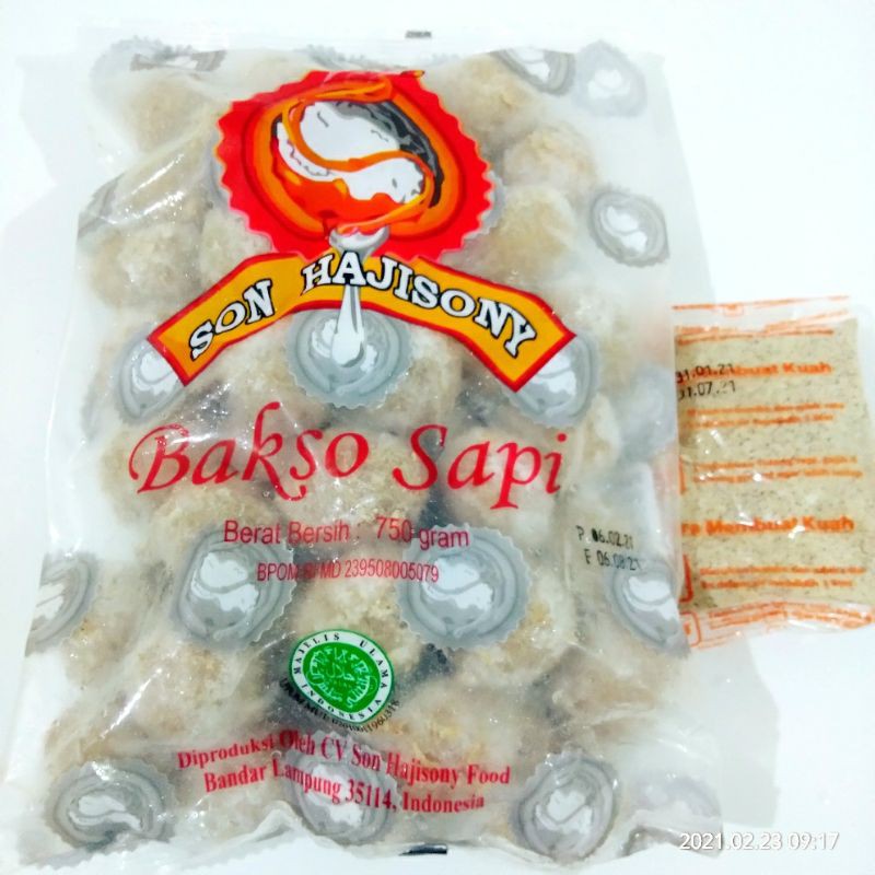 

Bakso Sony Lampung + Bumbu 750 gram