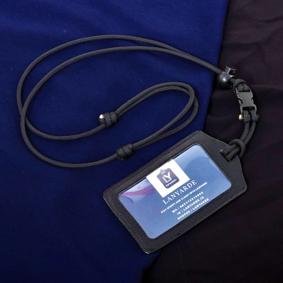

(4156) Lanyard Mini Buckle Name Tag ID Card Holder Tali Leher Tempat Kartu Tali Paracord Multifungsi