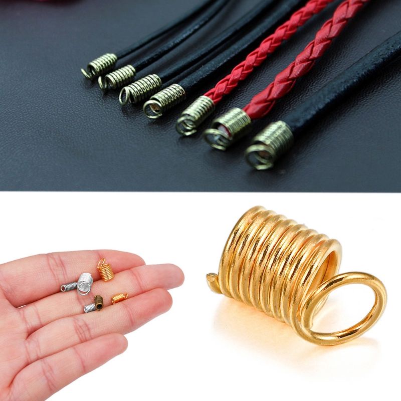 100pcs penjepit tali per spiral cord coil