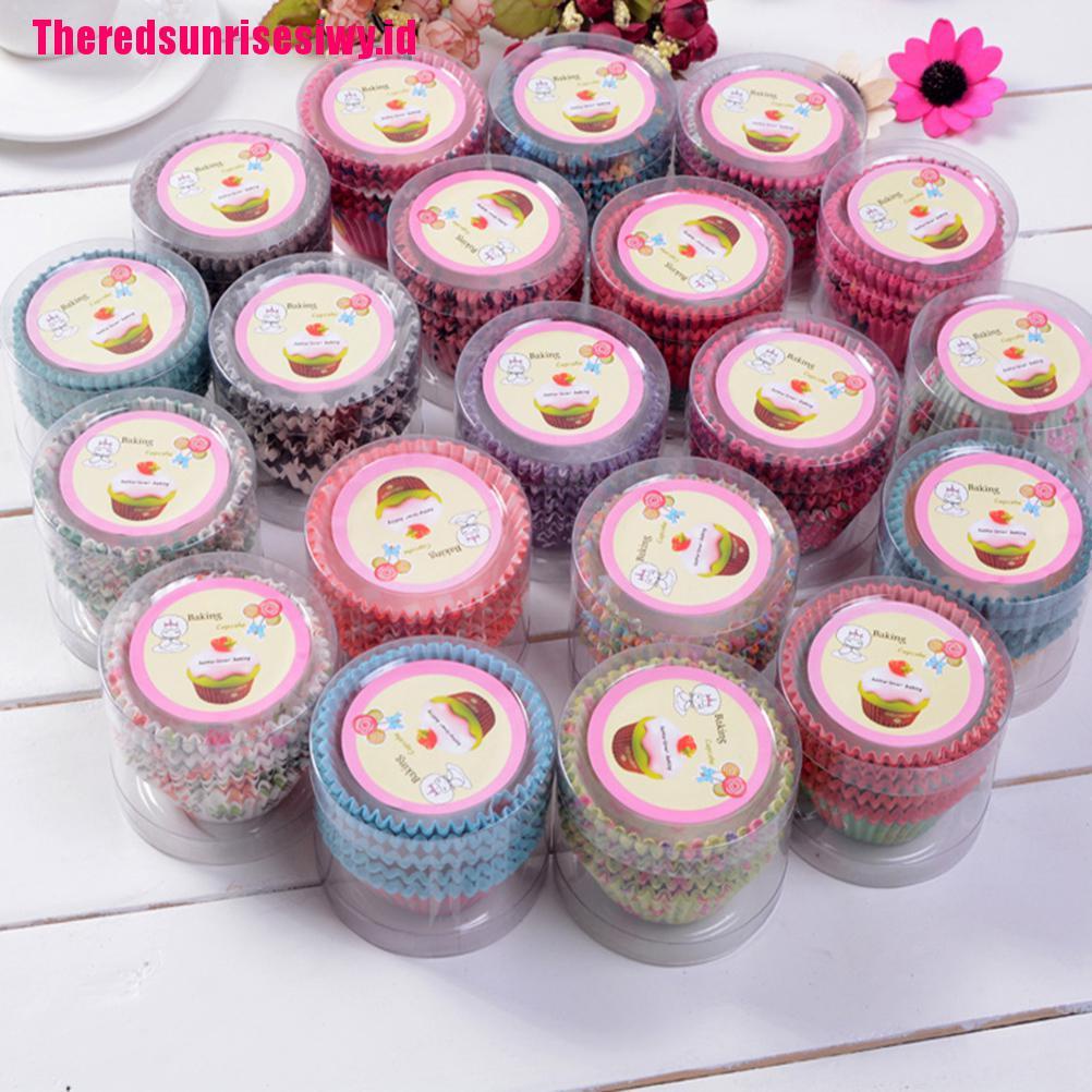 100 Pcs Kertas Cetakan Cupcake / Muffin Untuk Dekorasi