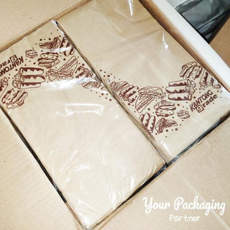 

♜ [isi 100] paper bag grade kantong kertas 13x8x25 cm / paper bag coklat / kraft bag け