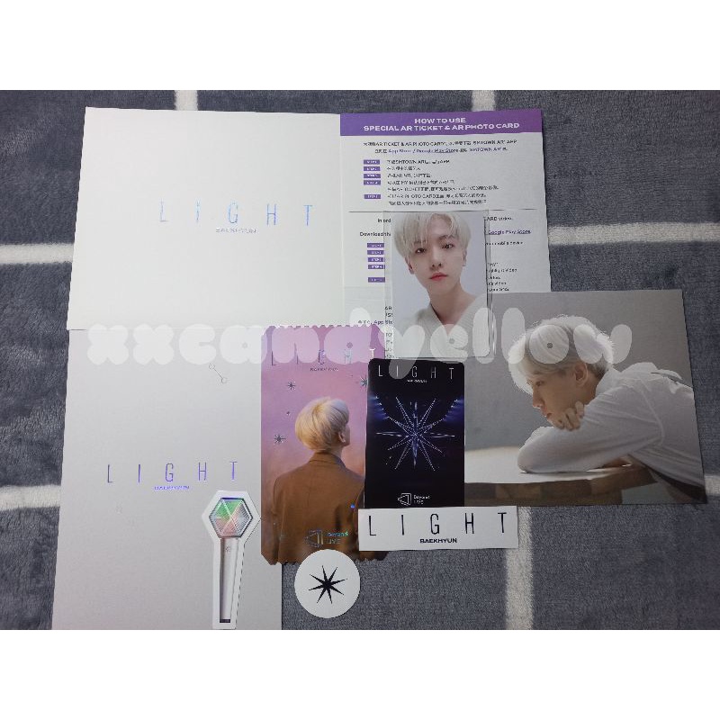 [OFFICIAL] AR TICKET BAEKHYUN BEYOND LIVE LIGHT PHOTO VER