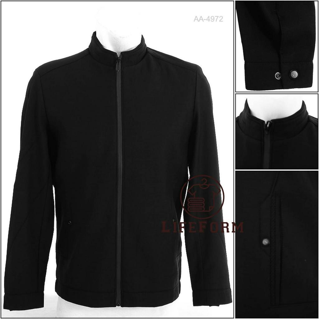 [AA4972] Jaket Parasit pria Hitam Mario Zegnoti XL-3XL