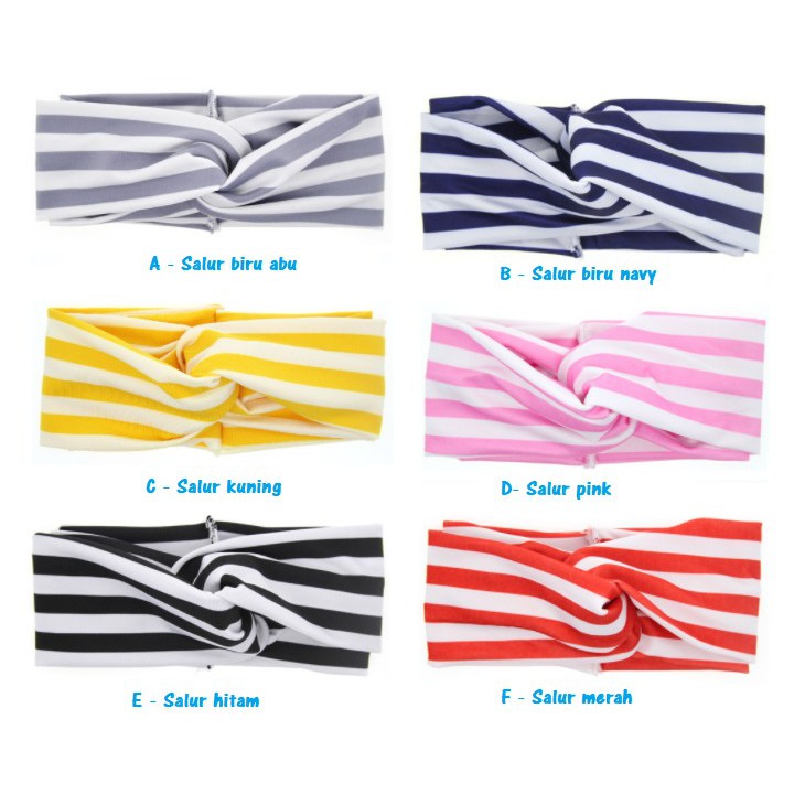 Bandana Turban Bayi Anak / Bando Anak Bayi | Baby Headband Silang