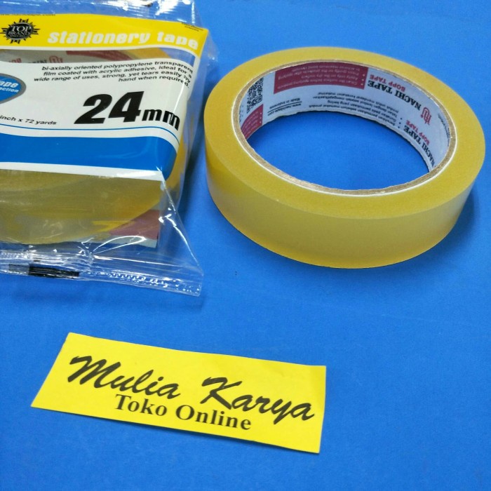 

Berkualitas Selotip Lebar 24 Mm Nachi Original X 72 Yards Solasi Cellotape Bagus