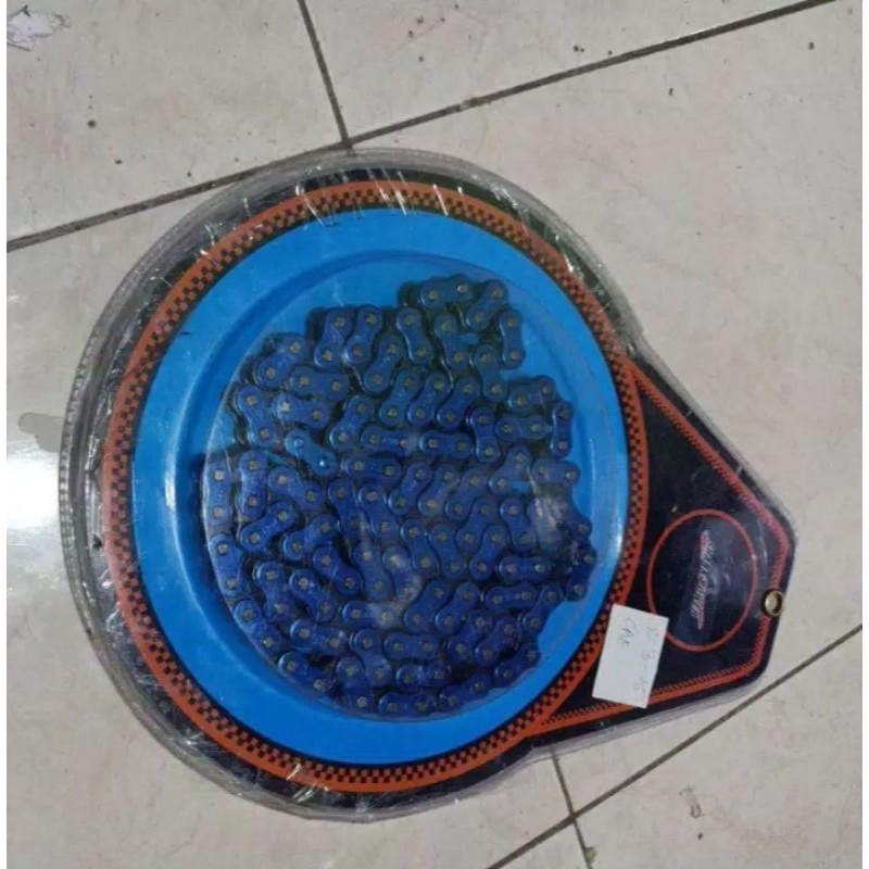 Gear seat KLX 150 MD Racing UK. 55,56 Rantai 428H  53 15 warna biru