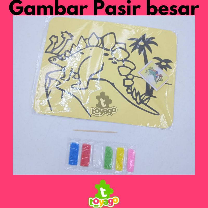 Mewarnai Gambar Pasir Besar 10 pcs grosir murah
