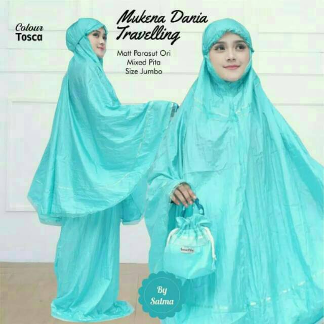 Loufie Collections - Mukena Parasut Dewasa Tebal - Mukenah Parasit Travelling Jumbo3