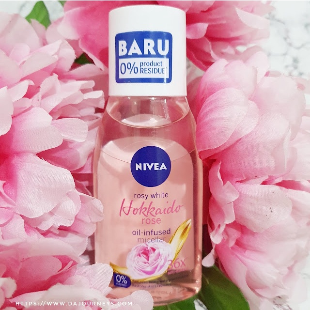 Micellar Water NIVEA Face Hokkaido Rose Oil-Infused 125 mL (Pembersih Wajah &amp; Make Up) - Micelar Water dengan Minyak Bunga Mawar Pink BPOM Hokaido