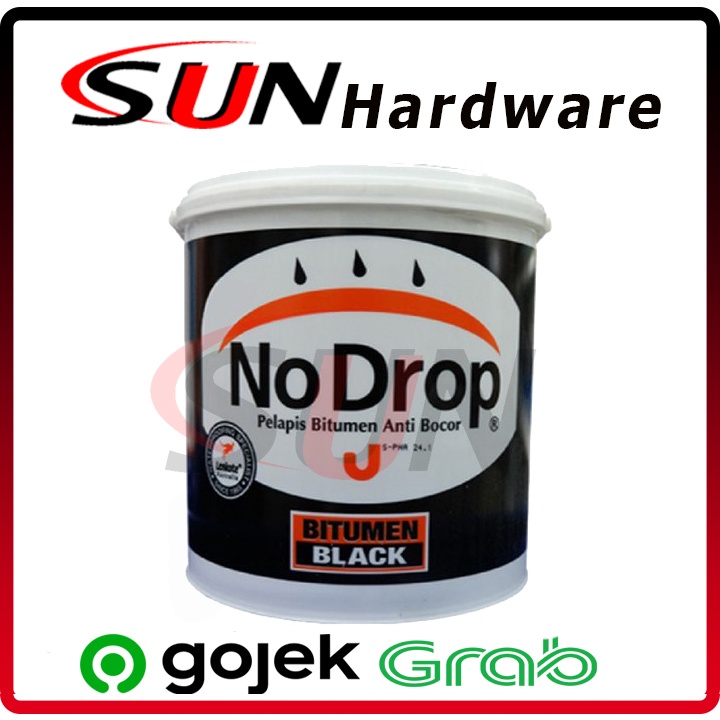 Cat No Drop Bitumen Black 4 Kg Anti Bocor Anti Lumut Waterproof