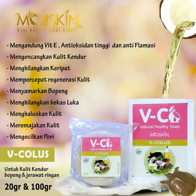 Sabun wajah VCO V - COLUS MOISKIN