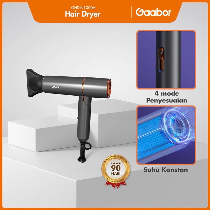 Hair Dryer Gaabor Mode Angin Dingin &amp; Panas