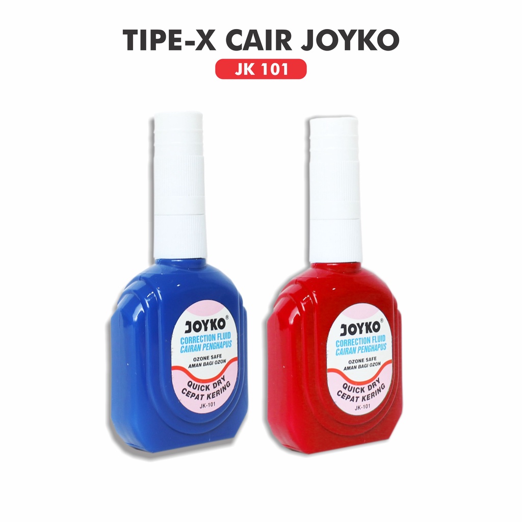 

Tipex Joyko Type X Cairan Penghapus Cepat Kering JK 101 Correction Fluid Ozon Save