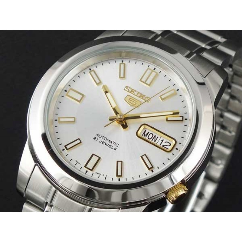 Seiko 5 SNKK07K1 Automatic White Dial - Jam Tangan Pria SNKK07