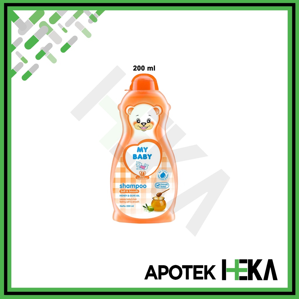 My Baby Shampoo Soft &amp; Smooth - Honey &amp; Olive Oil Sampo Bayi Orange (SEMARANG)