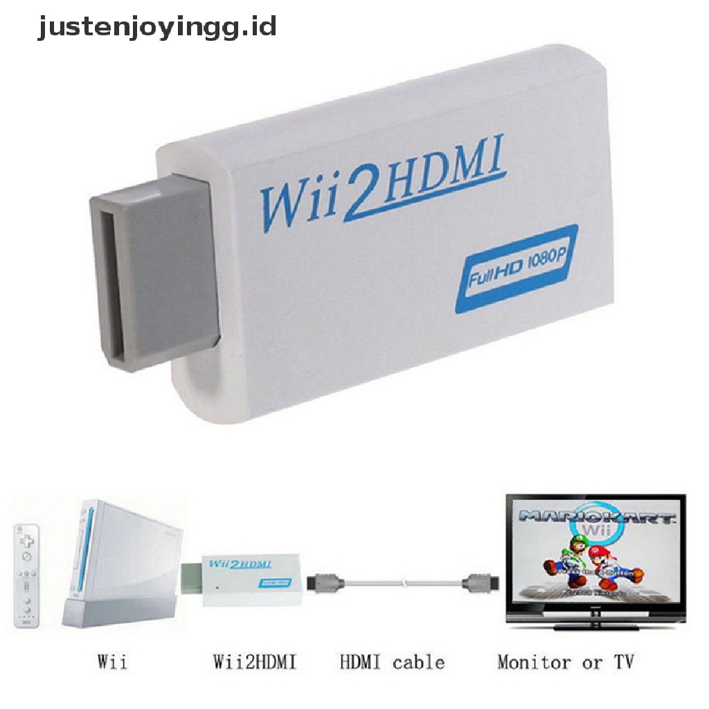 Adaptor Konektor Konverter Upscaling Dengan 3.5MM HD Wii Ke HDMI 1080P / 720P