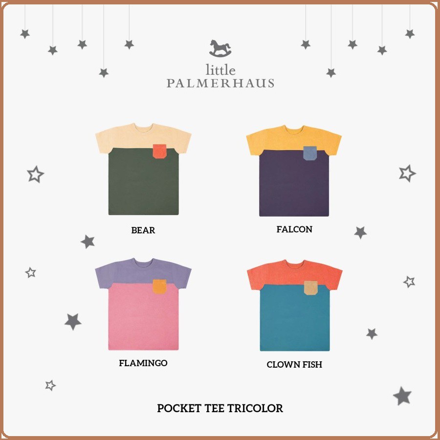 Little Palmerhaus Pocket Tee Tricolor