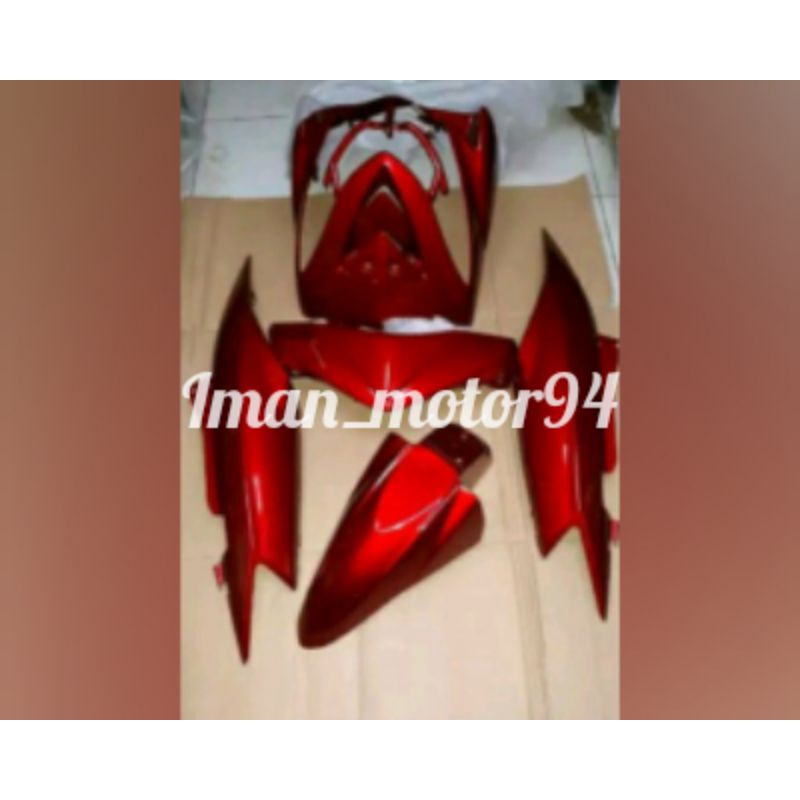 cover bodi motor mio soul lama warna merah maroon