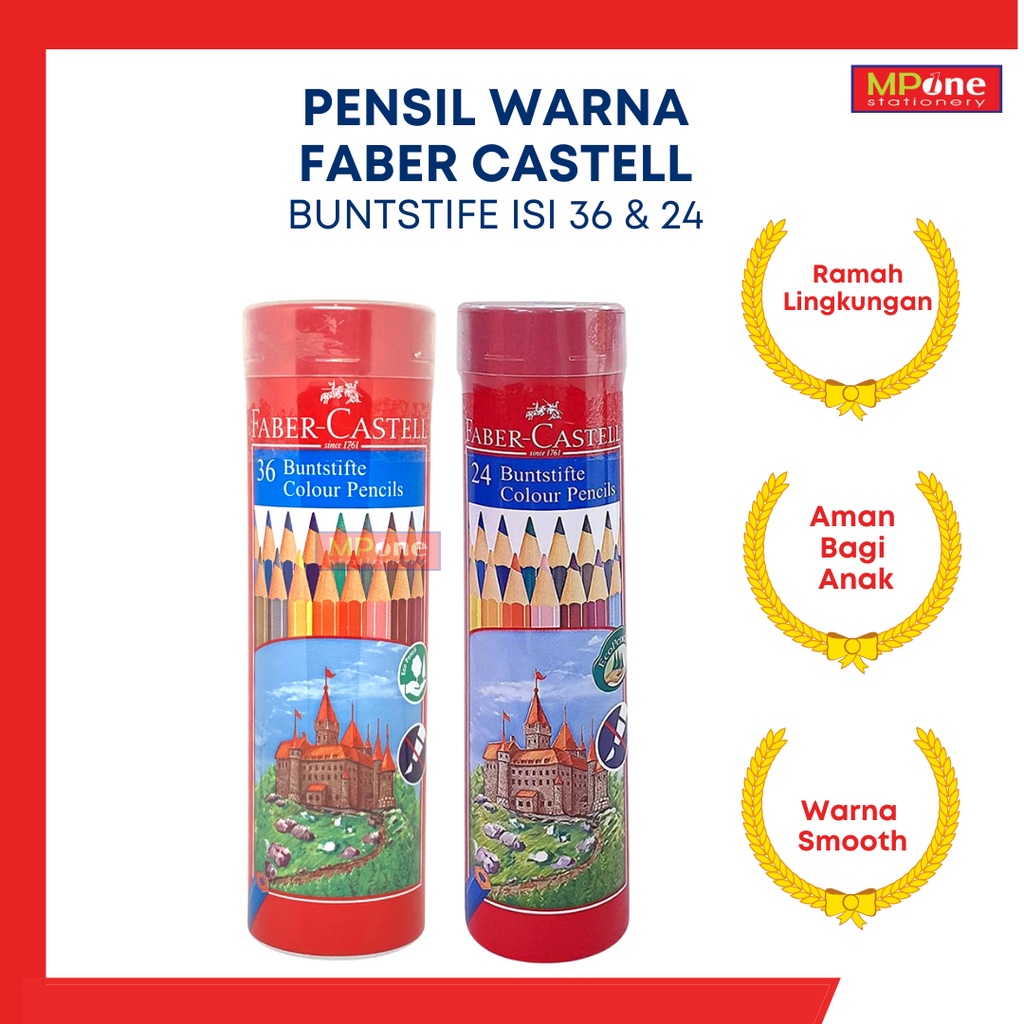 

Pensil Warna Faber Castell Aquarellstifte / Pensil Warna Buntsifte 36 dan 24 Warna
