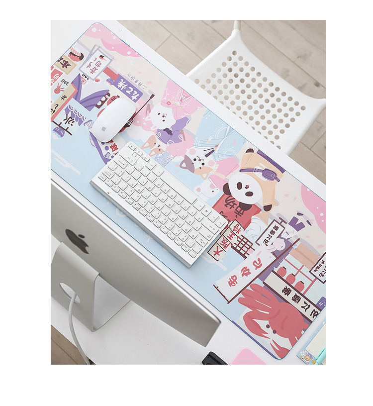 Mouse Pad Motif Kartun Warna-Warni Anti Slip / Air Tahan Lama Gaya Korea Untuk Kantor / Sekolah