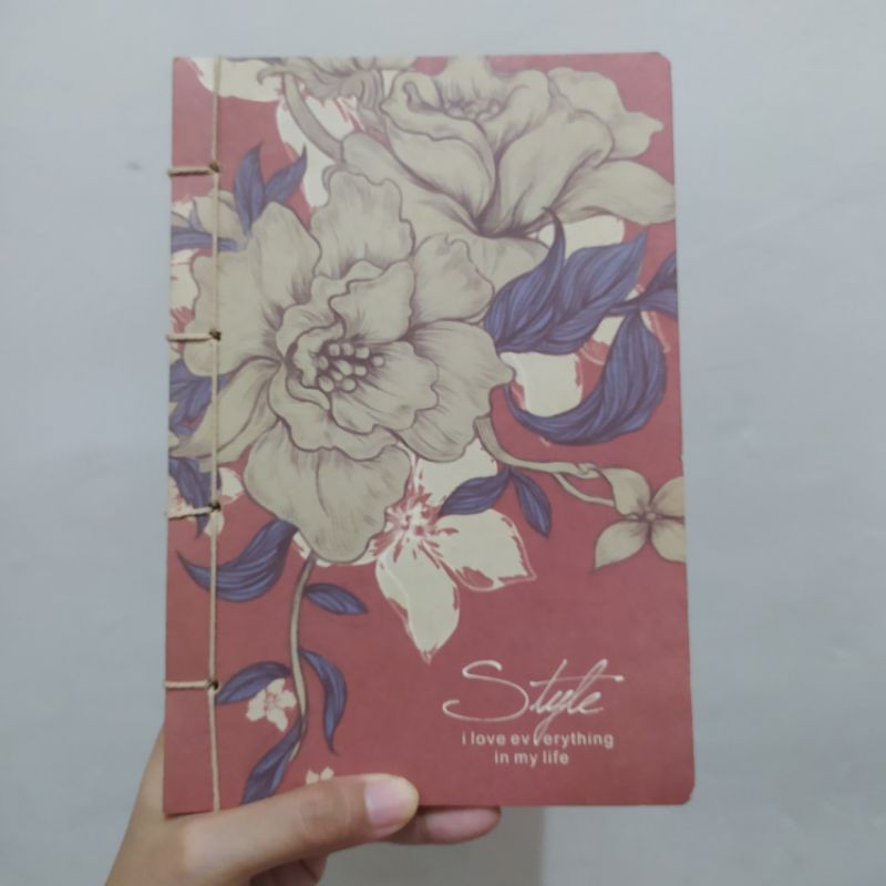 

Buku Catatan Notes Agenda Flower Bungalow Klasik Brown Coklat
