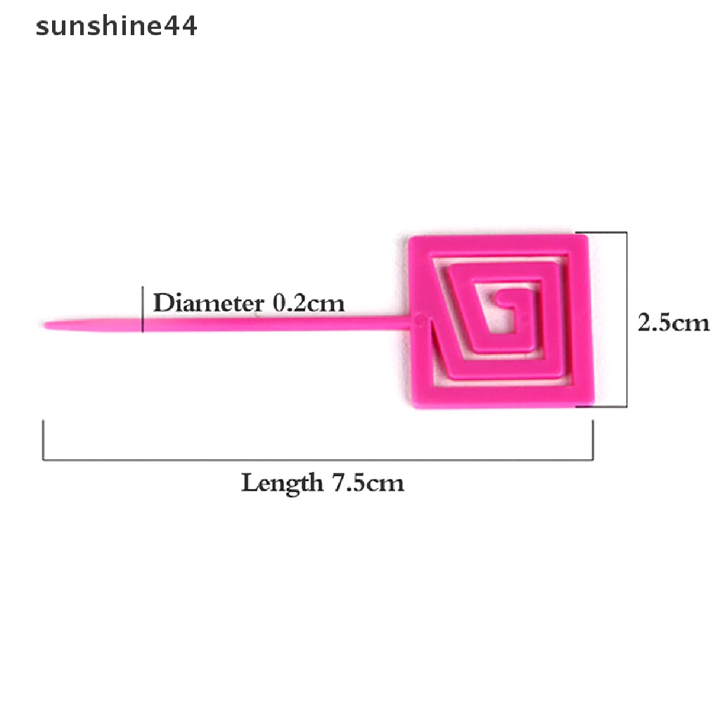 Sunshine 1 Set Tusuk Gigi / Buah / Kue / Dessert Dengan Sticky Note Untuk Dekorasi