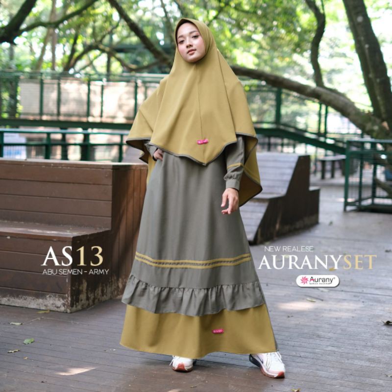Gamis Aurany AS13 ( Gamis Set Hijab )