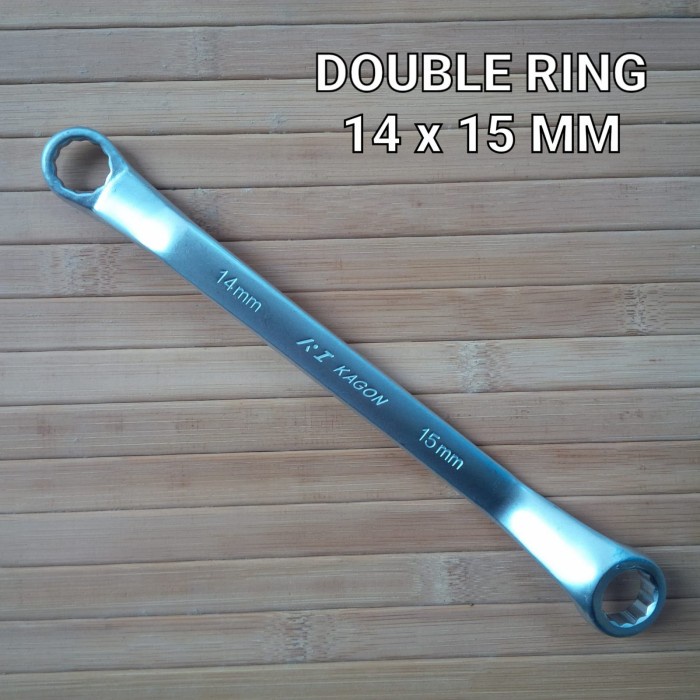 Kunci Double Ring KAGON CRV 14x15 MM