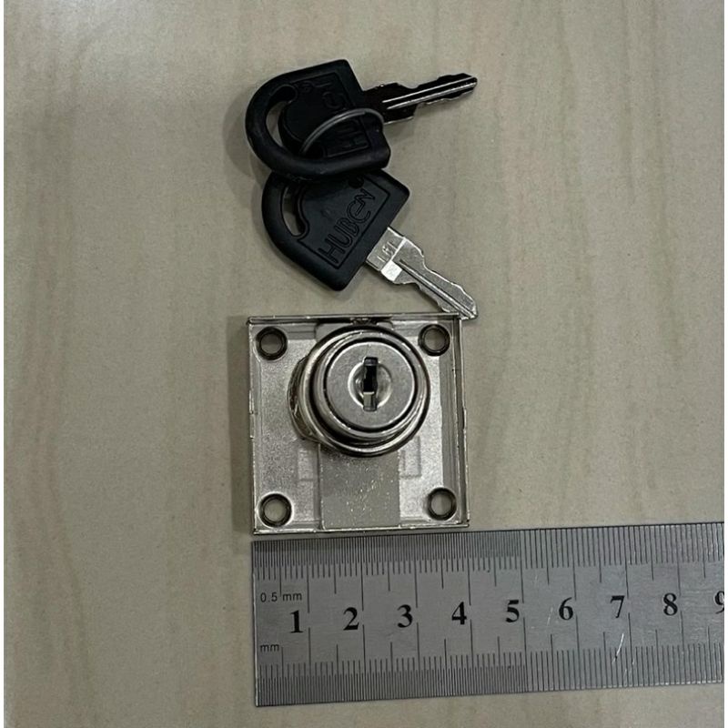 Huben HL 181 - 22mm drawer lock kunci laci besar 22mili kunci lemari kunci loket model as besar 22mm cupboard lock HUBEN type 181-22