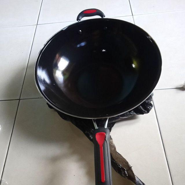 Wajan Enamel Gagang 34cm Merk Hc Wajib Beli Bublewrap