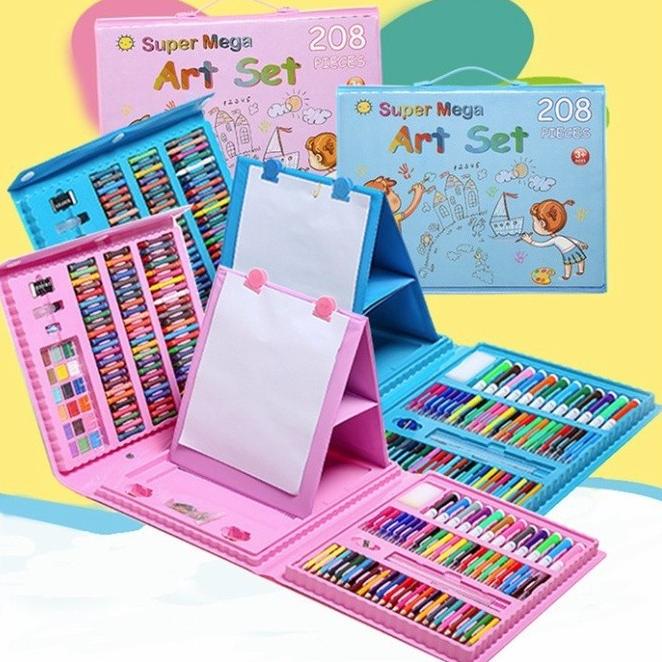 

Alat Lukis Set 208PCS Crayon Oil Paste Pensil Warna Cair Anak painting
