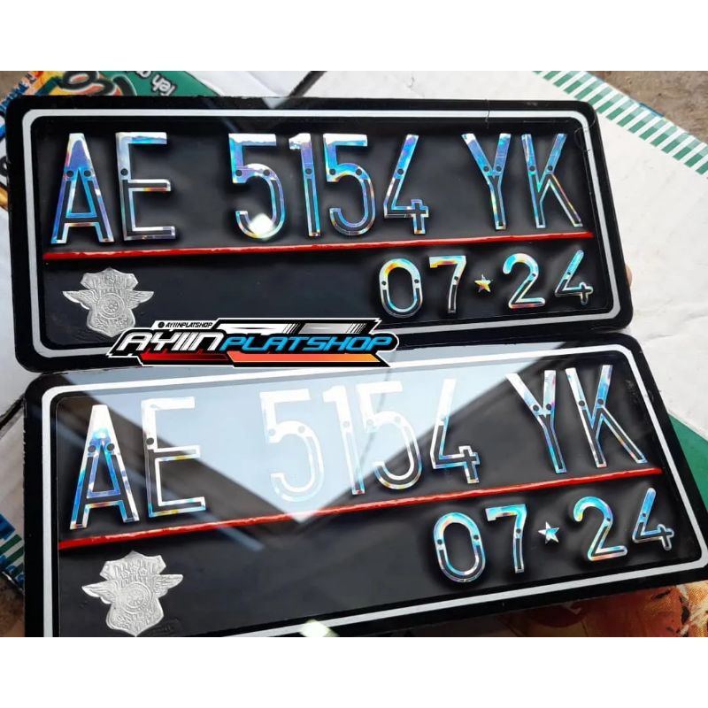 Plat Motor Hologram Plat Mika Plat Cb