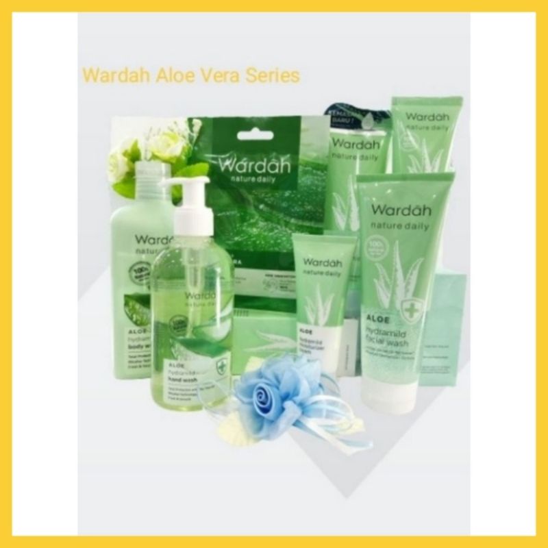 Wardah Aloe Vera Series, Body Wash, Hand Wash, Multifunction gel, Facial Wash, Sheet Mask, Moisturiz