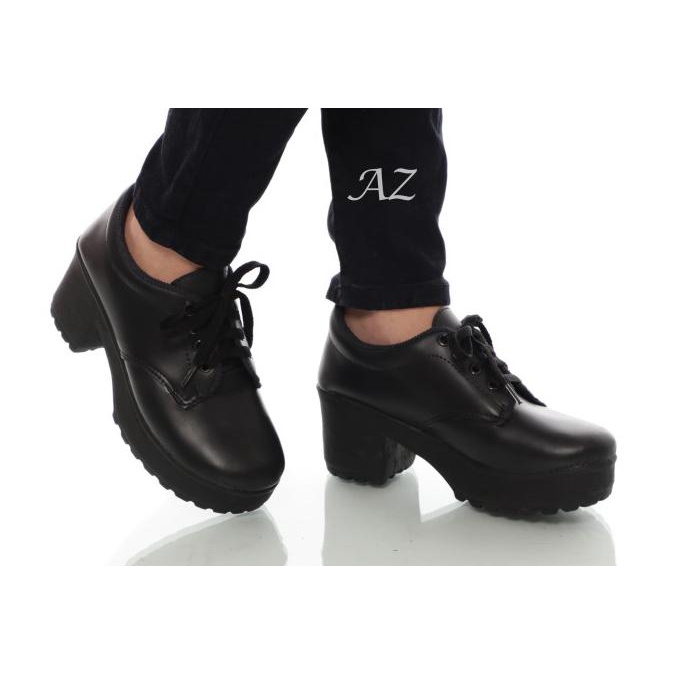 Ready Stock Original Sepatu Heels Boots Wanita Gibson Realpict Women Shoes Sol Docmart - Merah Muda,