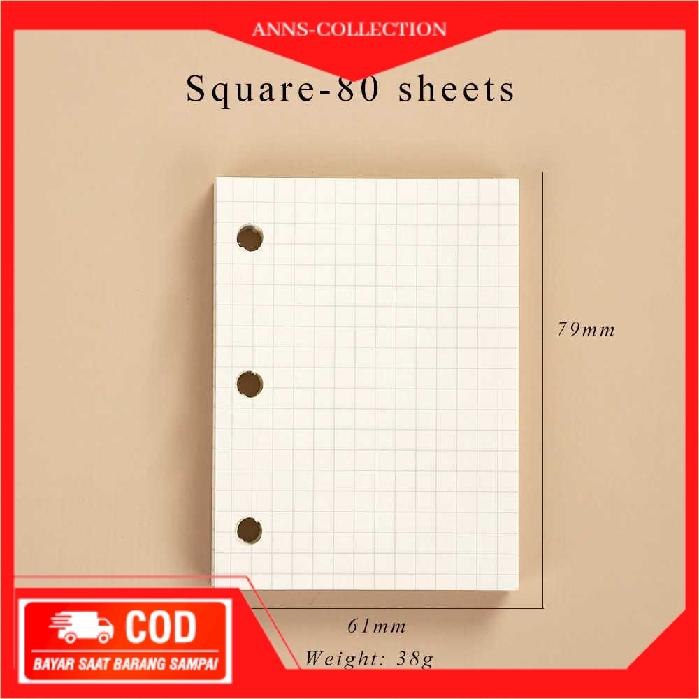 

[ANNS] -Jianwu Kertas Binder 3 Ring Desain Black A8 80 Lembar- JM