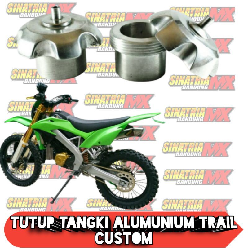 TUTUP TANGKI ALUMUNIUM UNTUK TANGKI TRAIL CUSTOM UNIVERSAL
