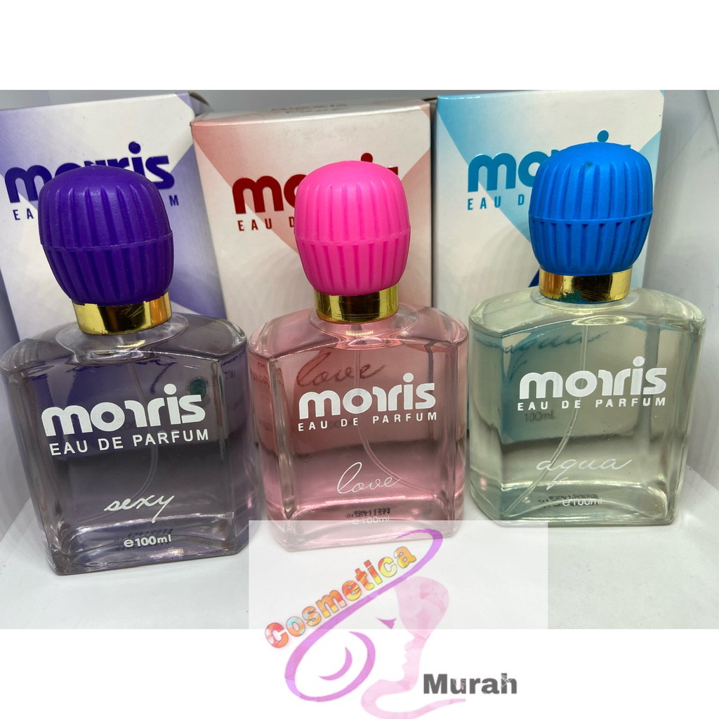 [ 100 ml ] morris eau de parfume botol kaca pendek